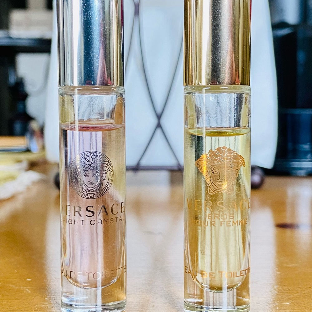 Versace Eros Pour Femme/Bright Crystal 2 Rollerball 0.17Oz